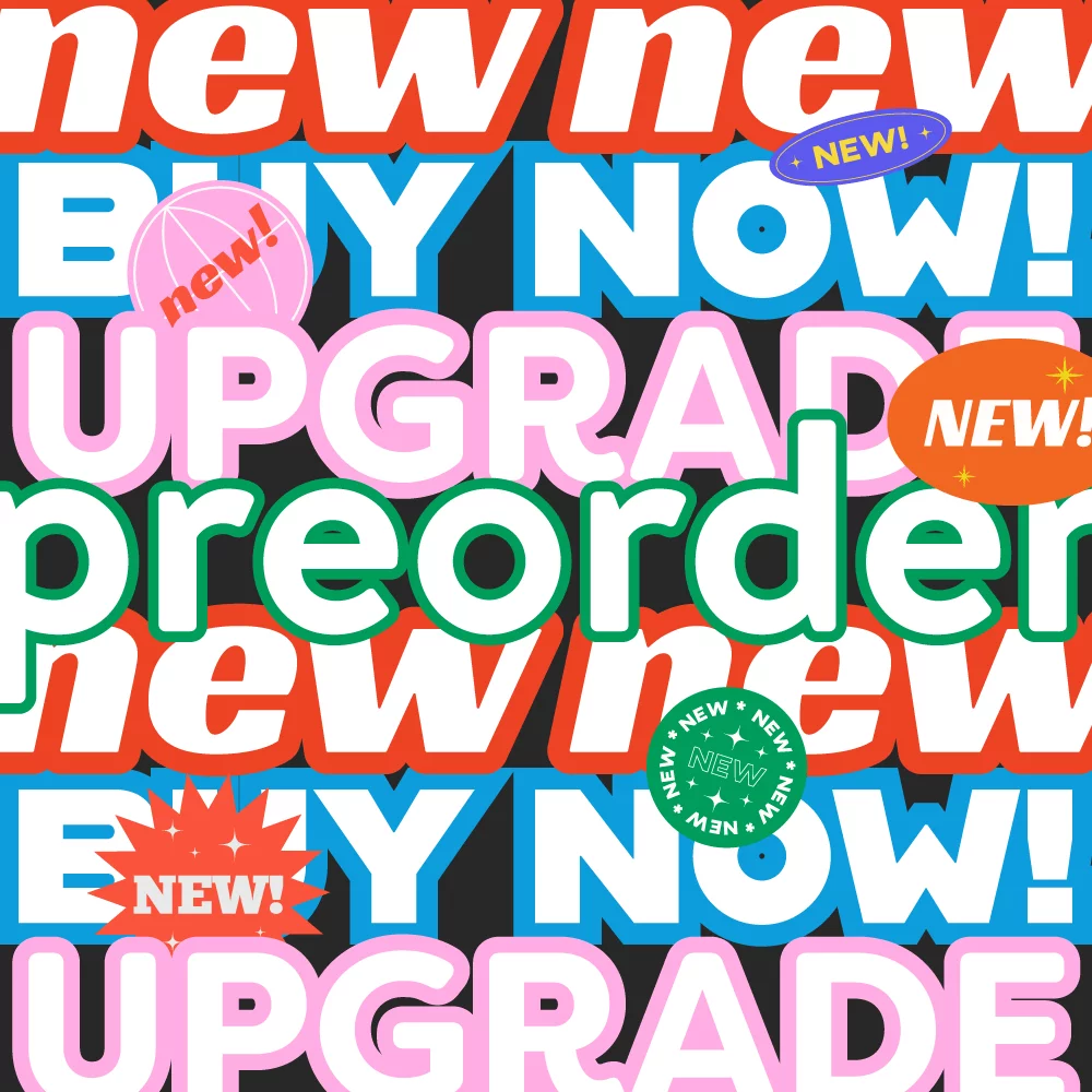 Upgrade, New, Preorder, new software